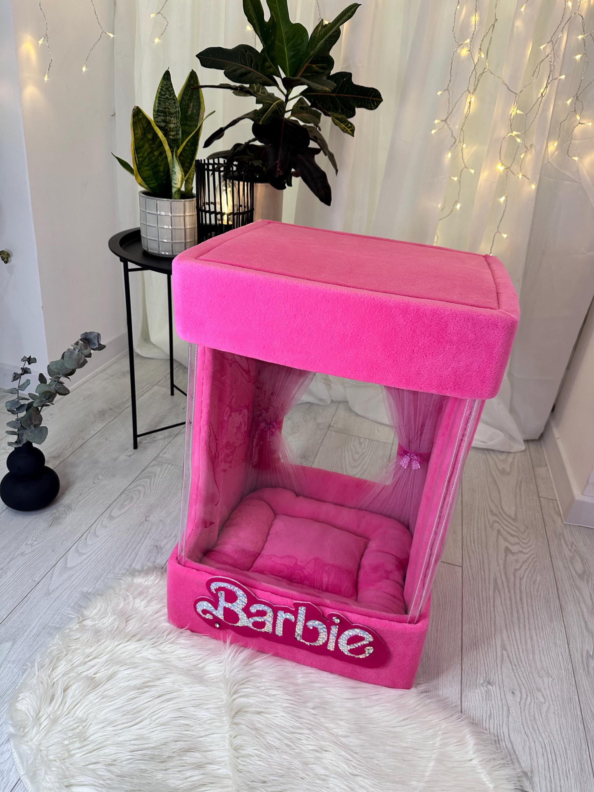 Barbie box cat house, Barbie Land doll house, Pink cat furniture, Big pet house, XXL cat house, Gift for pet, Small dog, Christmas gift idea